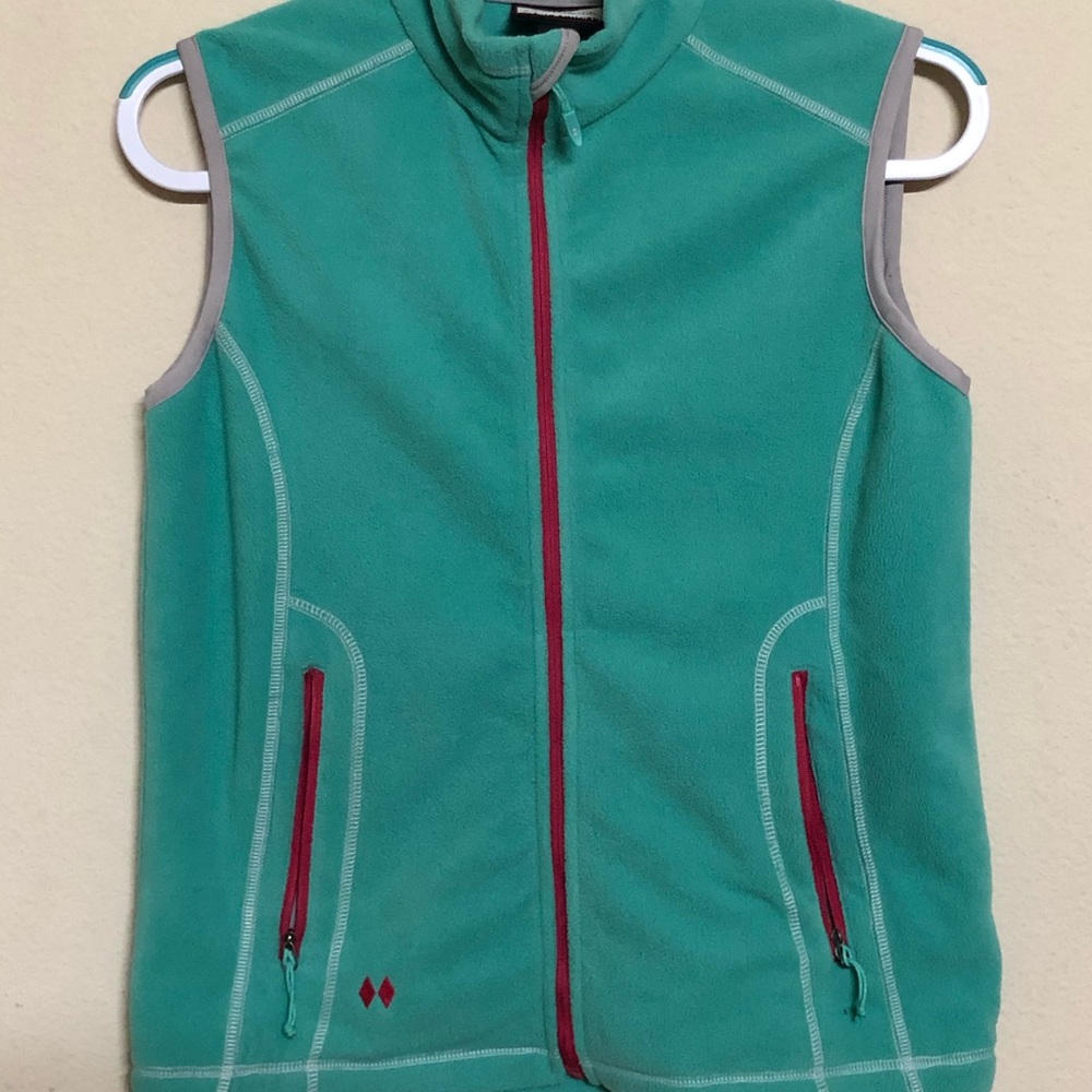 3/$15 Double Diamond Vest Coast Zip Up Size Large